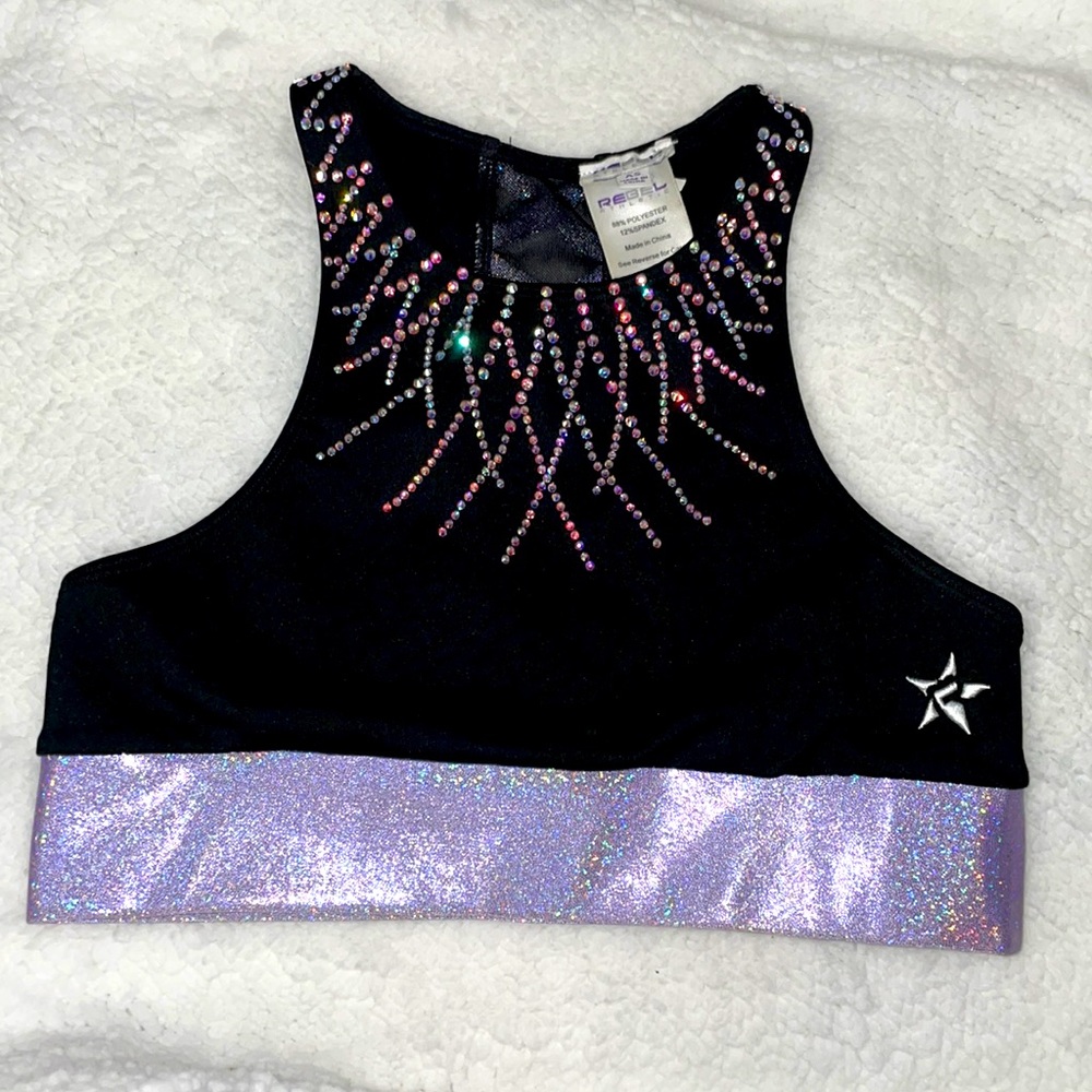 Adult small rebel athletic sports bra
